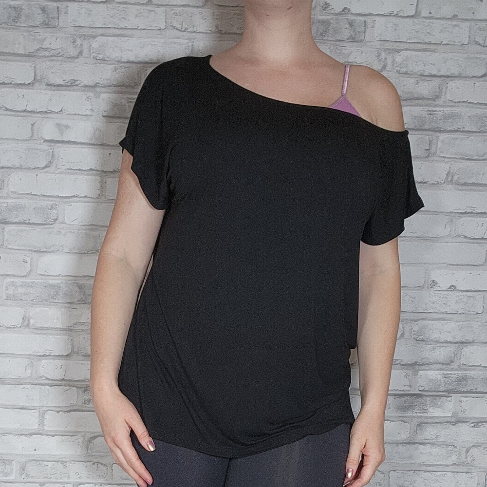 Sarina Mathews Black Off The Shoulder Top